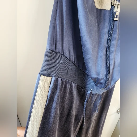 Vintage JLo Collection Silk Elegant Blue/purple Halter Jumpsuit